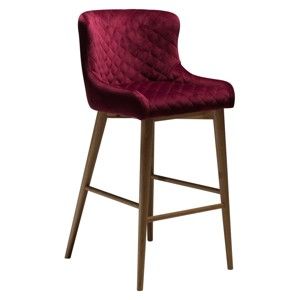 Vínově červená barová židle DAN-FORM Denmark Vetro