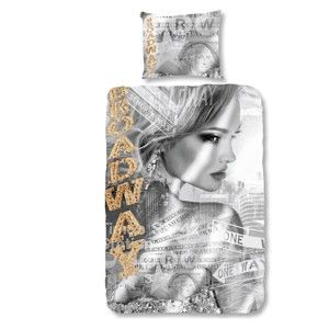 Bavlněné povlečení Muller Textiels Broadway Girl, 135 x 200 cm