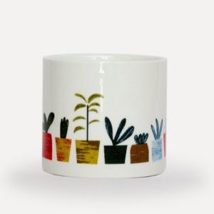 Květináč z porcelánu U Studio Design Little Plants, ø 8 cm