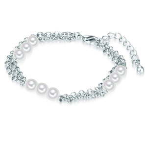 Perlový náramek Nova Pearls Copenhagen Chloé, délka 17 - 20 cm