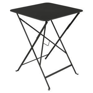 Černý zahradní stolek Fermob Bistro, 57 x 57 cm