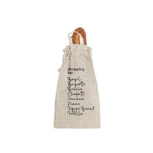 Látkový vak na chléb s příměsí lnu Linen Couture Bag Shopping, výška 42 cm