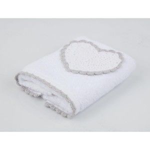 Ručník z čisté bavlny s motivem srdce Madame Coco, 30 x 46 cm