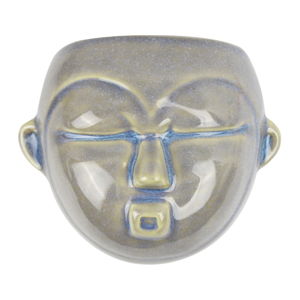 Šedý nástěnný květináč PT LIVING Mask, 18,1 x 14,5 cm
