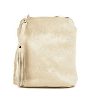 Béžový dámský kožený batoh Carla Ferreri Harro