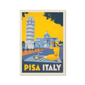 Plakát Americanflat Pisa, 42 x 30 cm