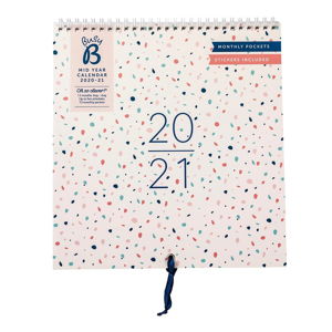 Nástěnný kalendář se samolepkami od srpna 2020 do srpna 2021 Busy B Mid