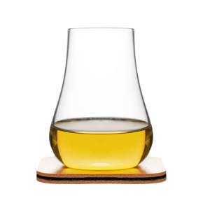 Sklenice s podtáckem/stojánkem na whiskey Sagaform Whiskey Tasting Set, 150 ml