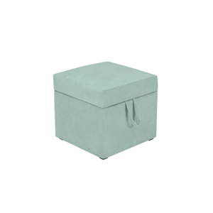 Mátově zelená taburetka s úložným prostorem KICOTI Cube