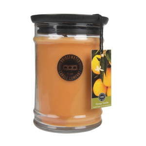 Svíčka ve skleněné dóze s vůní vanilky a pomeranče Bridgewater candle Company, doba hoření 140-160 hodin