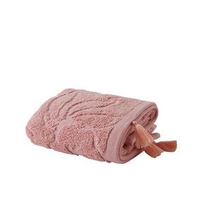Růžový ručník z bavlny Bella Maison Rosa, 30 x 50 cm