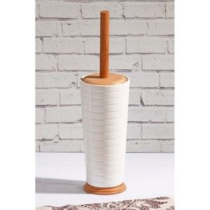 Toaletní kartáč z bambusu v porcelánovém stojanu Confetti Bathmats Remedy