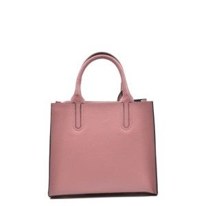 Růžová kožená kabelka Mangotti Erica