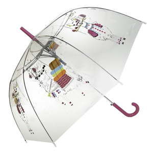 Transparentní holový deštník Ambiance Llama, ⌀ 100 cm