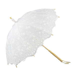 Bílý holový deštník Von Lilienfeld Lace Isabella