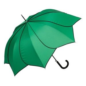 Zelený holový deštník s černými detaily Von Lilienfeld Minou