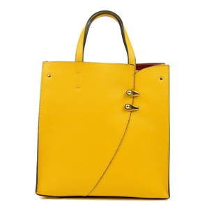 Žlutá kožená kabelka Luisa Vannini Calisso
