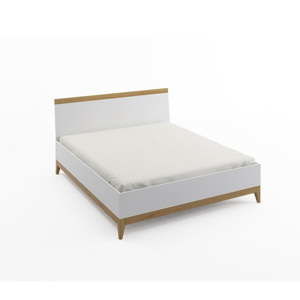 Dvoulůžková postel z masivního borovicového dřeva SKANDICA Livia High Bed, 160 x 200 cm