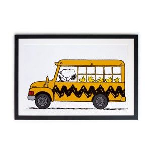 Zarámovaný plakát Really Nice Things Bus, 40 x 60 cm