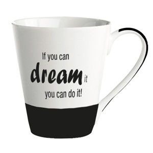 Porcelánový hrnek KJ Collection If You Can Dream It You Can Do It, 300 ml