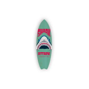 Nástěnná dekorace ve tvaru surfovacího prkna Really Nice Things Shark Attack