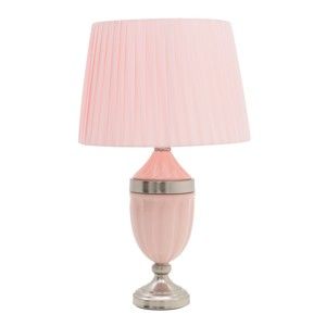 Světle růžová stolní lampa InArt Glamorous, výška 58 cm