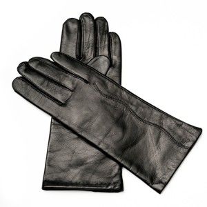 Dámské černé kožené rukavice <br>Pride & Dignity Paris, vel. 6,5