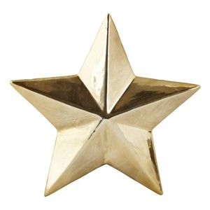 Dekorativní hvězda KJ Collection Ceramic Gold, 3,5 cm