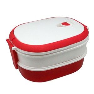 Bíločervený svačinový box JOCCA Lunchbox