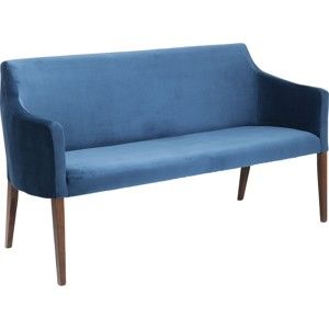 Modrá lavice Kare Design Bench Mode Velvet