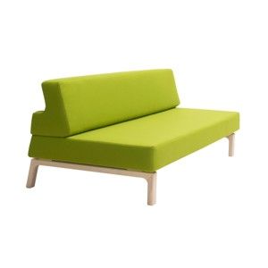 Zelená rozkládací sedačka Softline Lazy