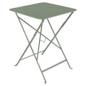 Šedozelený zahradní stolek Fermob Bistro, 57 x 57 cm