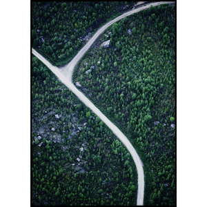 Plakát Imagioo Roads In Forest, 40 x 30 cm