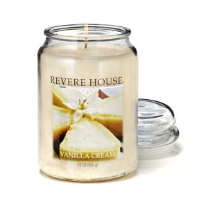 Vonná svíčka ve skle s vůní vanilkového krému Candle-Lite, doba hoření až 120 hodin