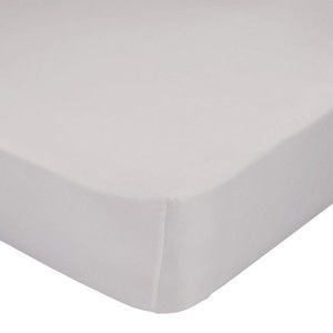 Béžové elastické prostěradlo z čisté bavlny, 60 x 120 cm