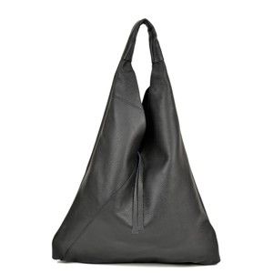 Černá kožená kabelka Anna Luchini Penny