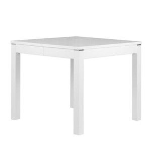 Matný bílý rozkládací jídelní stůl Durbas Style Eric, délka až 225 cm