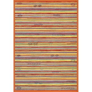 Oranžový oboustranný koberec Narma Liiva Multi, 100 x 160 cm