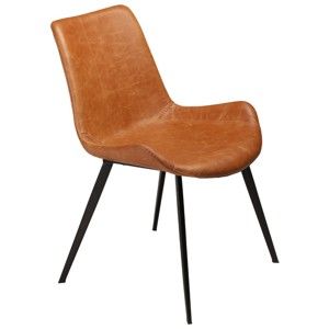 Hnědá jídelní židle z imitace kůže DAN–FORM Denmark Hype