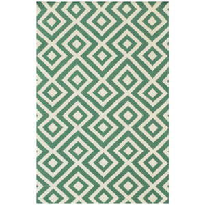 Vlněný koberec Bakero Luisa Green, 180x120 cm
