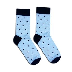 Světle modré bavlněné ponožky HestySocks Gentlemen, vel. 39-42