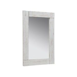 Zrcadlo s bílým rámem ze dřeva mindi Santiago Pons Antique