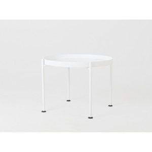 Bílý odkládací stolek Custom Form Hanna, ⌀ 60 cm