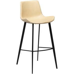 Světle hnědá barová židle z eko kůže DAN–FORM Denmark Hype, výška 102 cm