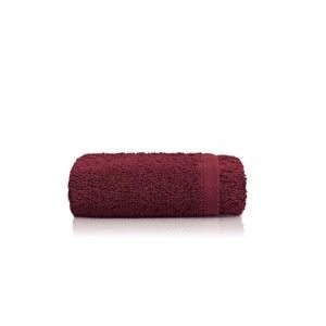 Vínově červený bavlněný ručník Maison Carezza Marshan, 30 x 50 cm