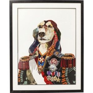 Obraz Kare Design Art General Dog, 72 x 90 cm