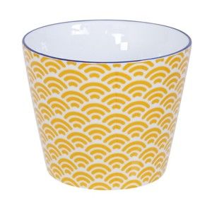 Žluto-bílý hrnek Tokyo Design Studio Star/Wave, 180 ml