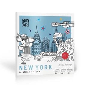 Omalovánky se samolepkami Mon Petit Art City Tour New York
