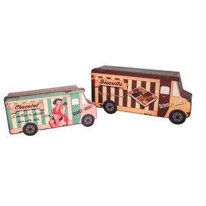 Sada 2 boxů Antic Line Biscuit Van