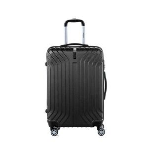 Černý cestovní kufr na kolečkách s kódovým zámkem SINEQUANONE Rozalina, 44 l